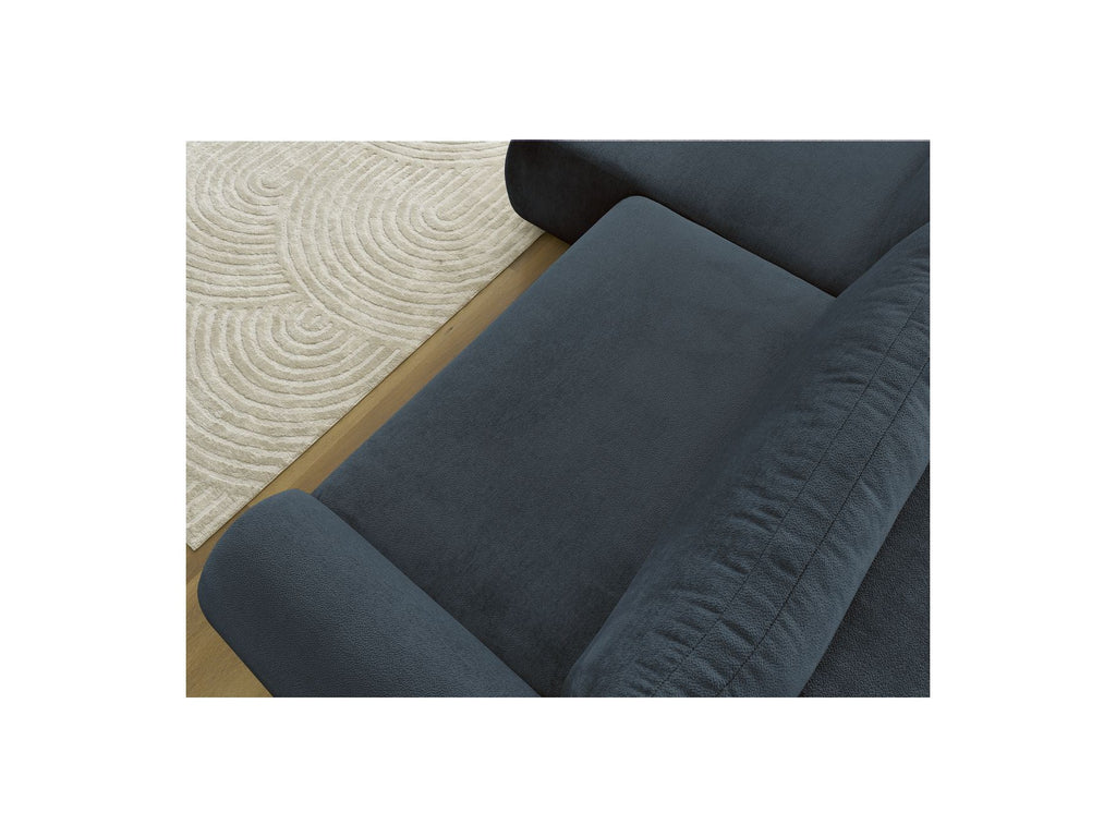 Corner Sofa Bed with Storage Lucien - Smooth Fabric - Left-Hand Corner