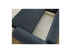 Corner Sofa Bed with Storage Lucien - Smooth Fabric - Left-Hand Corner