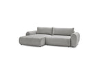 Corner Sofa Bed with Storage Lucien - Smooth Fabric - Left-Hand Corner