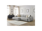 Corner Sofa Bed with Storage Lucien - Smooth Fabric - Left-Hand Corner