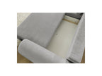 Corner Sofa Bed with Storage Lucien - Smooth Fabric - Left-Hand Corner