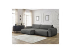 Corner Sofa Bed with Storage Lucien - Smooth Fabric - Left-Hand Corner