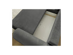 Corner Sofa Bed with Storage Lucien - Smooth Fabric - Left-Hand Corner