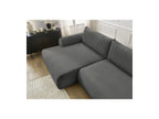 Corner Sofa Bed with Storage Lucien - Smooth Fabric - Left-Hand Corner