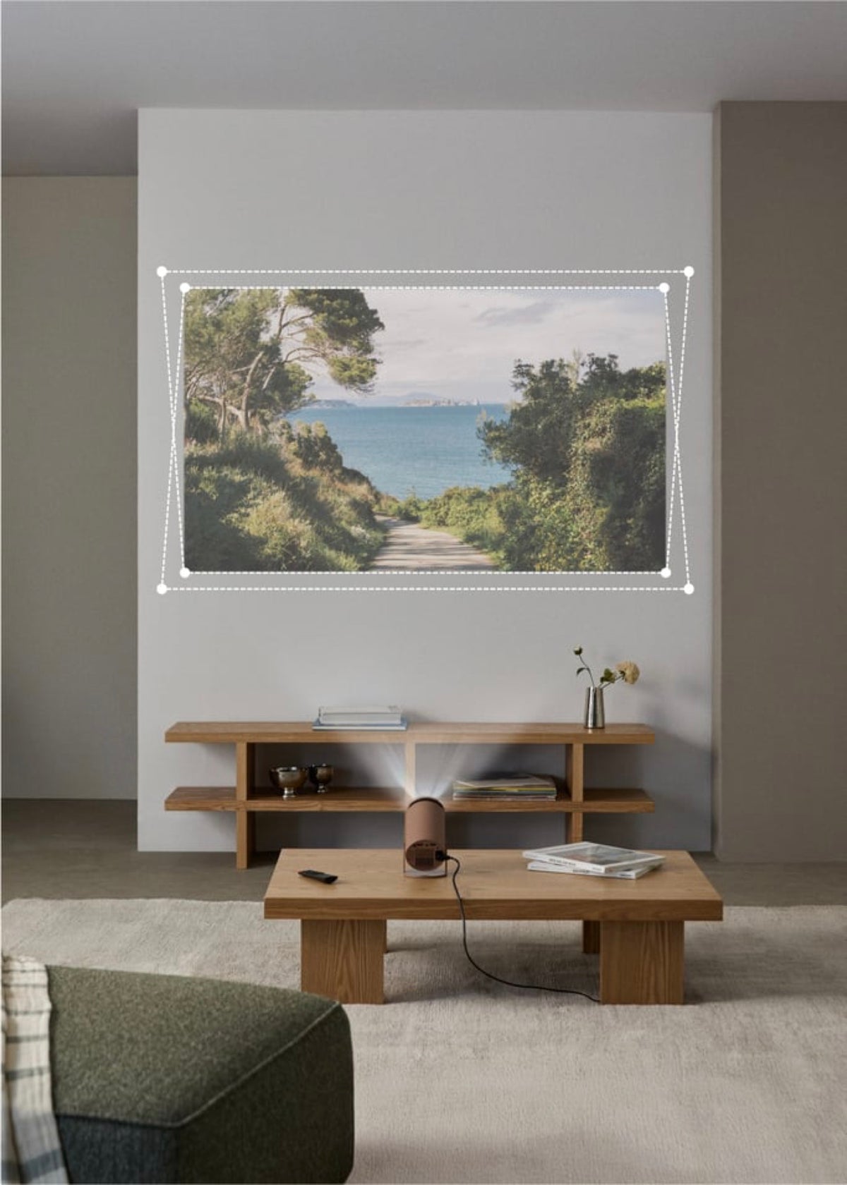 Projector Studio Compact - Proyector Smart Hd Con Wifi, Bluetooth Y Rotación 180º - Moca