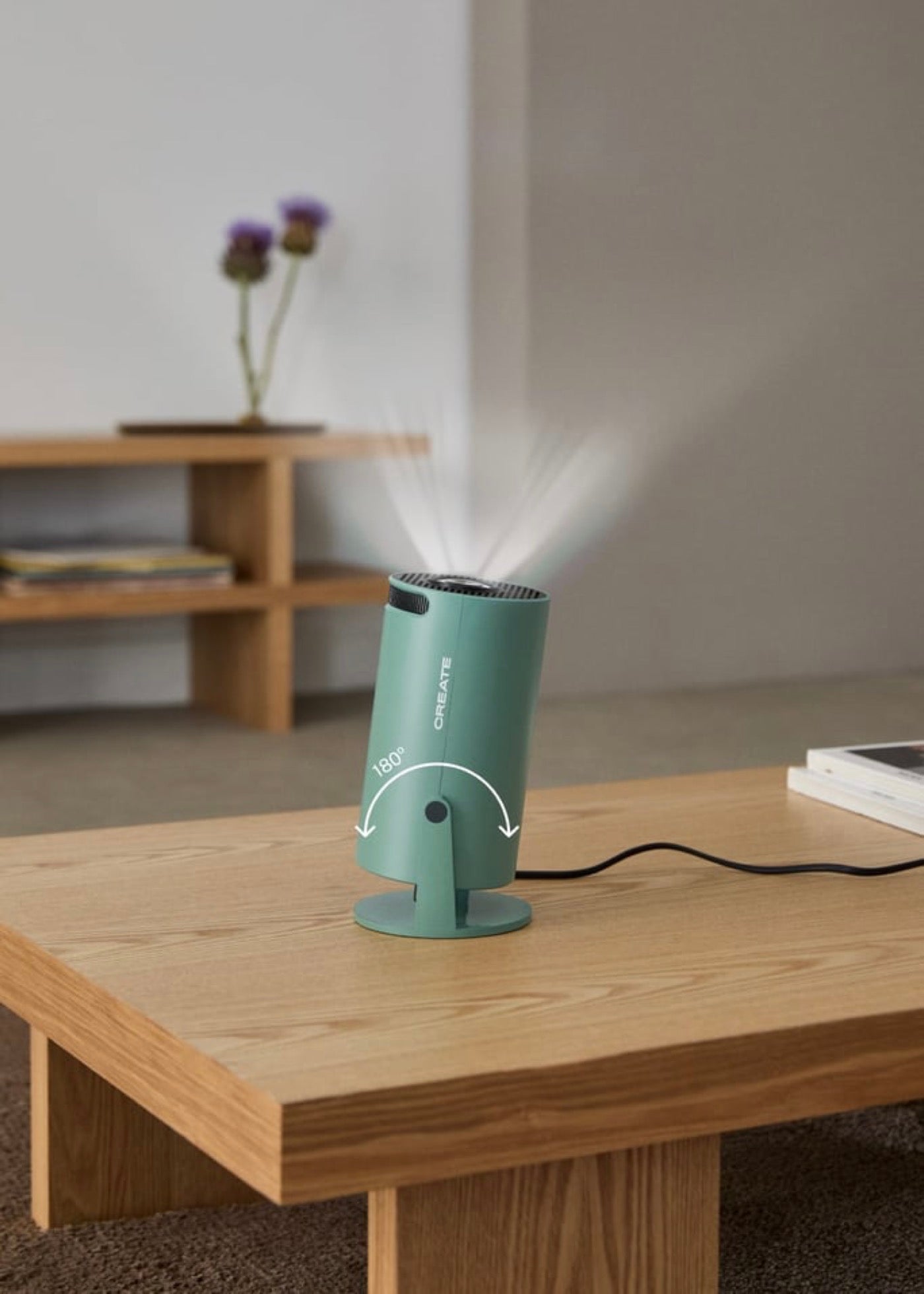 Projector Studio Compact - Proyector Smart Hd Con Wifi, Bluetooth Y Rotación 180º - Sage