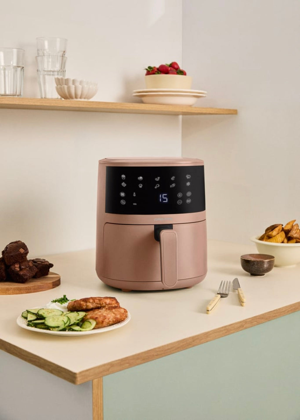 Air Fryer Easy - Freidora de Aire - 4,5L - Moca
