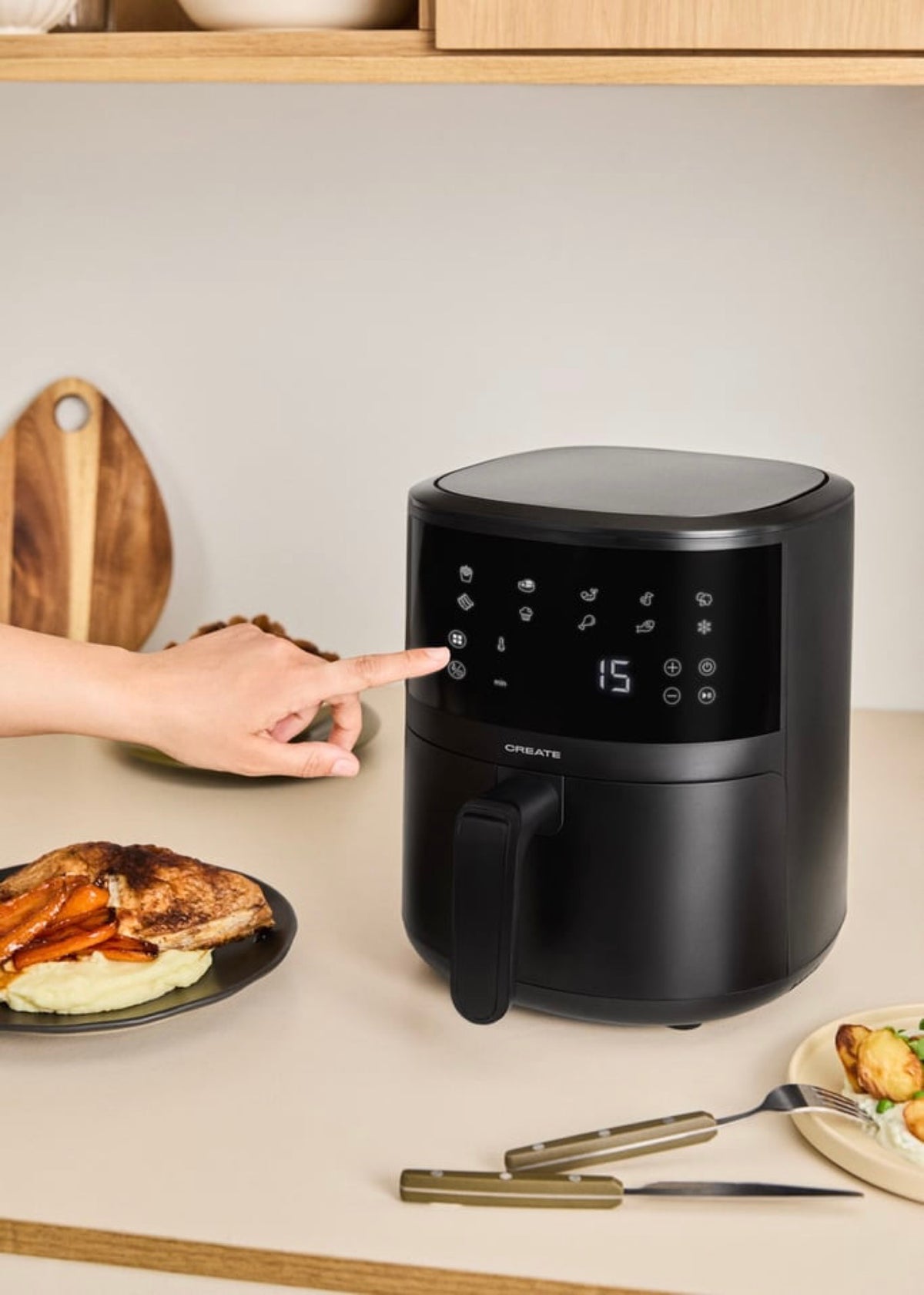 Air Fryer Easy - Freidora De Aire - 4,5L - Negro