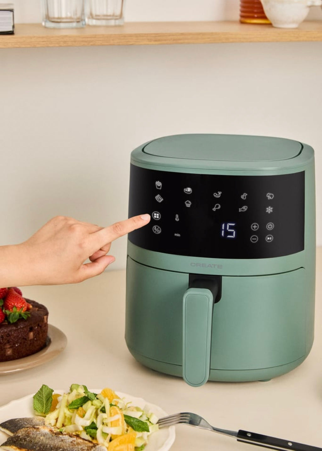 Air Fryer Easy - Friteuse À Air - 4,5L - Sauge
