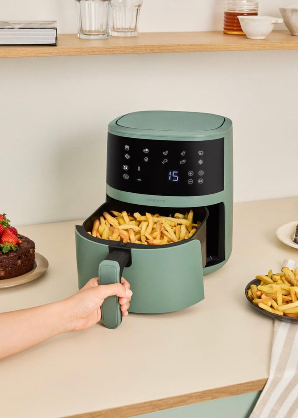Air Fryer Easy - Friteuse À Air - 4,5L - Sauge