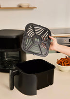 Dual Heat Air Fryer - Dual Heating Element Air Fryer - 6.5L - Black