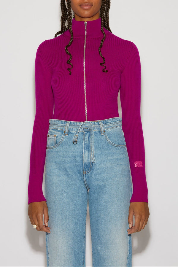 GLAZER HARMONY BOUGAINVILLIER ZIPPED CARDIGAN