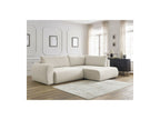 L-Shaped Corner Sofa Bed with Storage - Lucien - Smooth Fabric - Right-Hand Corner