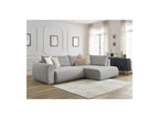 L-Shaped Corner Sofa Bed with Storage - Lucien - Smooth Fabric - Right-Hand Corner