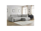L-Shaped Corner Sofa Bed with Storage - Lucien - Smooth Fabric - Right-Hand Corner