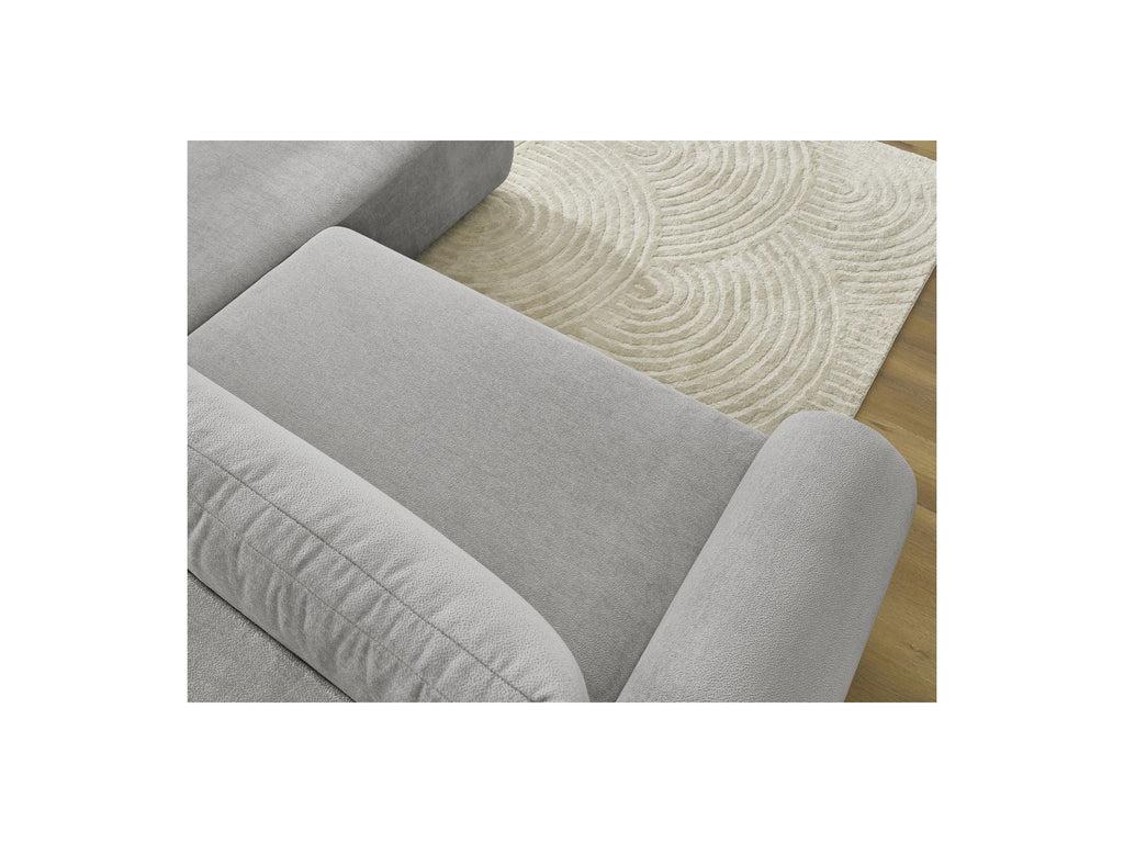 L-Shaped Corner Sofa Bed with Storage - Lucien - Smooth Fabric - Right-Hand Corner