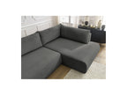 L-Shaped Corner Sofa Bed with Storage - Lucien - Smooth Fabric - Right-Hand Corner