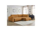 L-Shaped Corner Sofa Bed with Storage - Lucien - Smooth Fabric - Right-Hand Corner