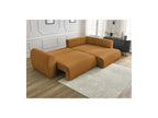 L-Shaped Corner Sofa Bed with Storage - Lucien - Smooth Fabric - Right-Hand Corner