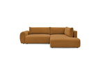 L-Shaped Corner Sofa Bed with Storage - Lucien - Smooth Fabric - Right-Hand Corner