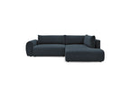 L-Shaped Corner Sofa Bed with Storage - Lucien - Smooth Fabric - Right-Hand Corner