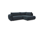 L-Shaped Corner Sofa Bed with Storage - Lucien - Smooth Fabric - Right-Hand Corner