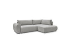 L-Shaped Corner Sofa Bed with Storage - Lucien - Smooth Fabric - Right-Hand Corner
