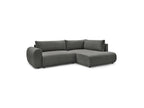 L-Shaped Corner Sofa Bed with Storage - Lucien - Smooth Fabric - Right-Hand Corner