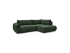 L-Shaped Corner Sofa Bed with Storage - Lucien - Smooth Fabric - Right-Hand Corner