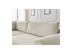 L-Shaped Corner Sofa Bed with Storage - Lucien - Smooth Fabric - Left-Hand Corner