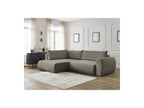 L-Shaped Corner Sofa Bed with Storage - Lucien - Smooth Fabric - Left-Hand Corner