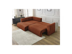 L-Shaped Corner Sofa Bed with Storage - Lucien - Smooth Fabric - Left-Hand Corner