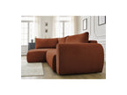 L-Shaped Corner Sofa Bed with Storage - Lucien - Smooth Fabric - Left-Hand Corner