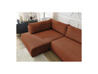 L-Shaped Corner Sofa Bed with Storage - Lucien - Smooth Fabric - Left-Hand Corner