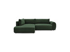 L-Shaped Corner Sofa Bed with Storage - Lucien - Smooth Fabric - Left-Hand Corner