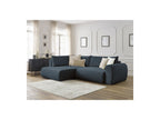 L-Shaped Corner Sofa Bed with Storage - Lucien - Smooth Fabric - Left-Hand Corner