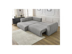 L-Shaped Corner Sofa Bed with Storage - Lucien - Smooth Fabric - Left-Hand Corner