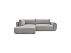 L-Shaped Corner Sofa Bed with Storage - Lucien - Smooth Fabric - Left-Hand Corner