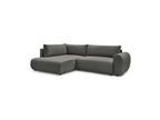 L-Shaped Corner Sofa Bed with Storage - Lucien - Smooth Fabric - Left-Hand Corner