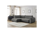 L-Shaped Corner Sofa Bed with Storage - Lucien - Smooth Fabric - Left-Hand Corner