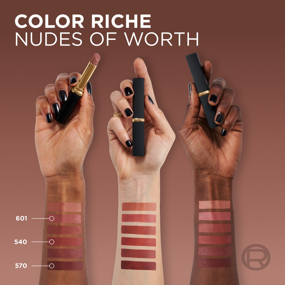 Color Riche Volumen Intenso Mate Desnudos De Valor