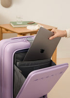 Luggage Studio Pocket - Maleta rígida extensible apta para compañías low cost - Lavanda