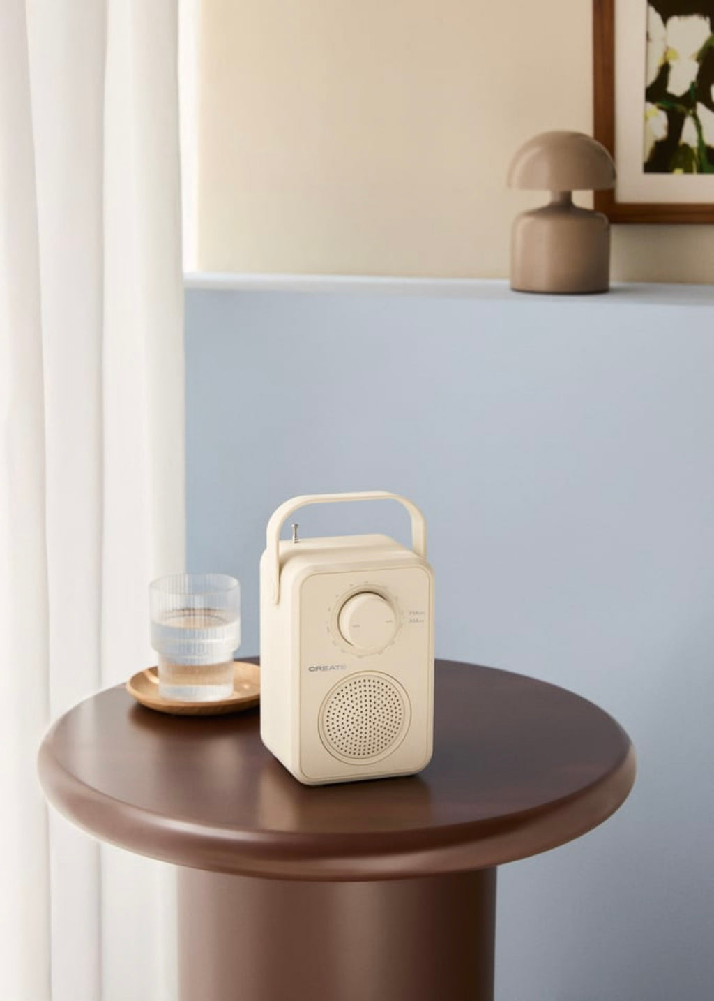 Radio Speaker Studio - Radio Portátil Am/Fm 5W Con Altavoz Integrado - Blanco Roto