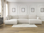 Lucien - Panoramic Convertible Sofa with Storage - Soft Wide-Rib Corduroy - Right-Hand Corner