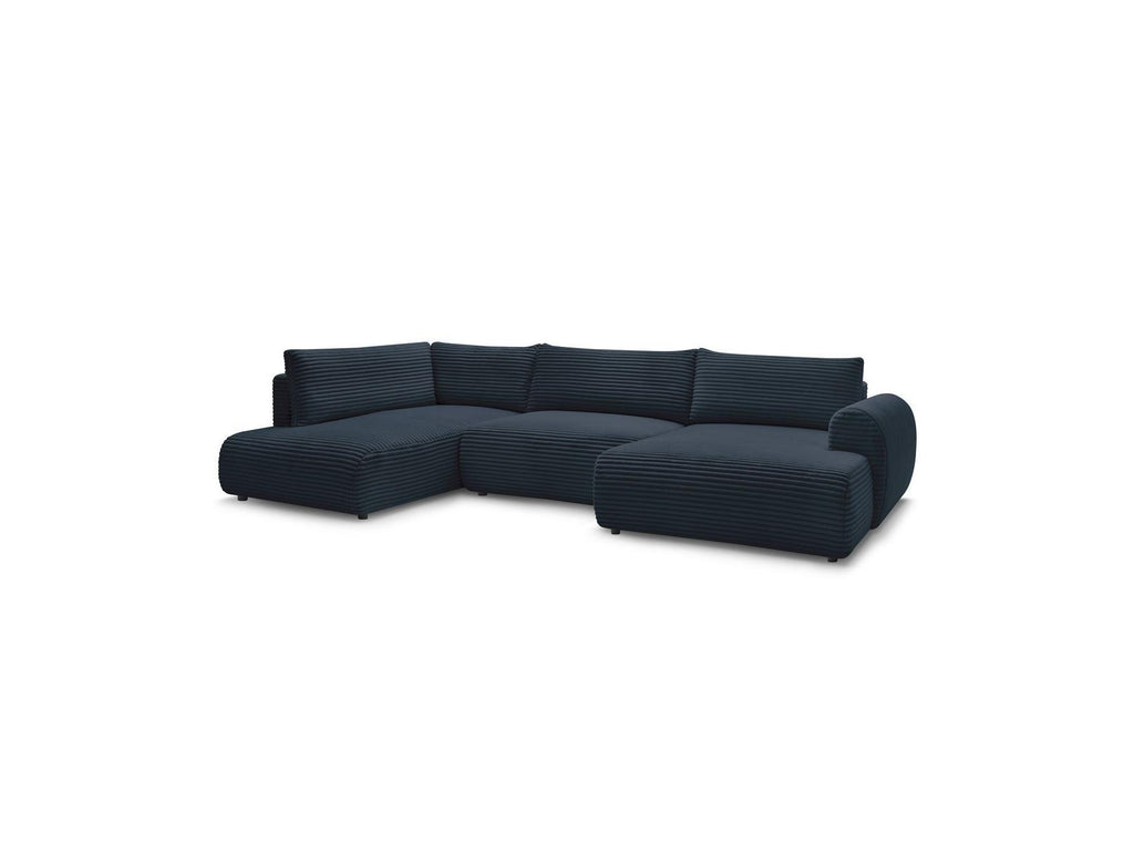 Lucien - Panoramic Convertible Sofa with Storage - Soft Wide-Rib Corduroy - Right-Hand Corner