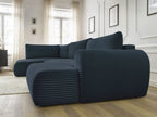 Lucien - Panoramic Convertible Sofa with Storage - Soft Wide-Rib Corduroy - Right-Hand Corner
