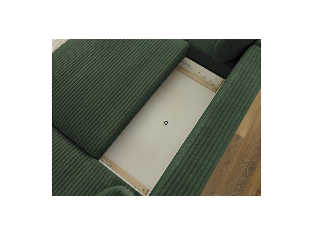 Lucien - Panoramic Convertible Sofa with Storage - Soft Wide-Rib Corduroy - Right-Hand Corner