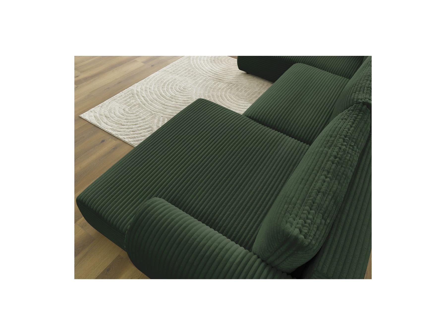 Lucien - Panoramic Convertible Sofa with Storage - Soft Wide-Rib Corduroy - Right-Hand Corner