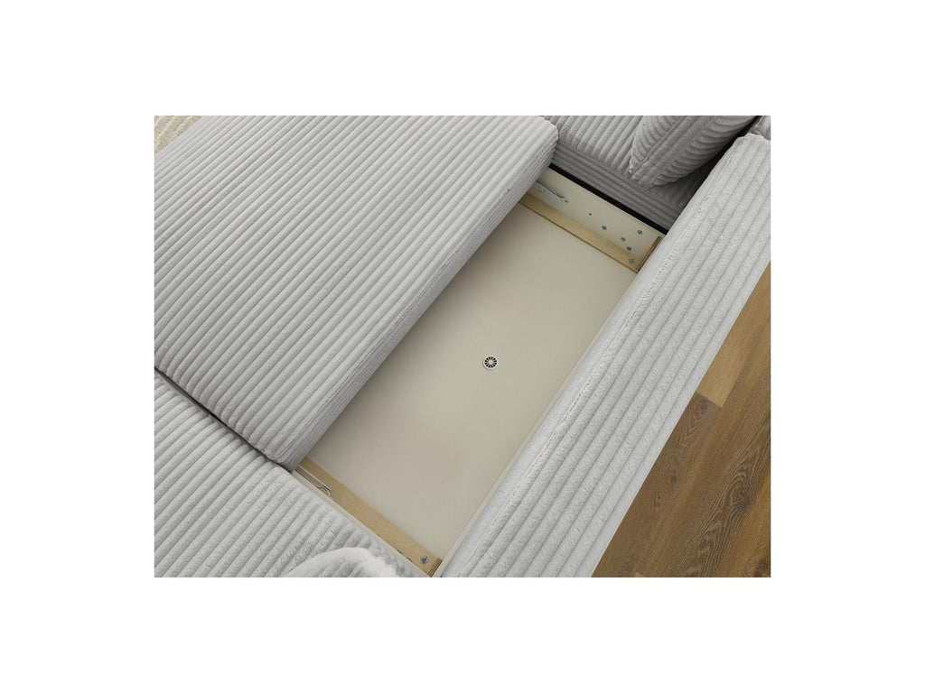 Lucien - Panoramic Convertible Sofa with Storage - Soft Wide-Rib Corduroy - Right-Hand Corner
