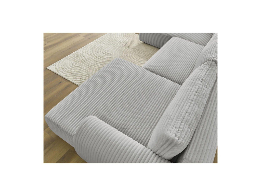 Lucien - Panoramic Convertible Sofa with Storage - Soft Wide-Rib Corduroy - Right-Hand Corner